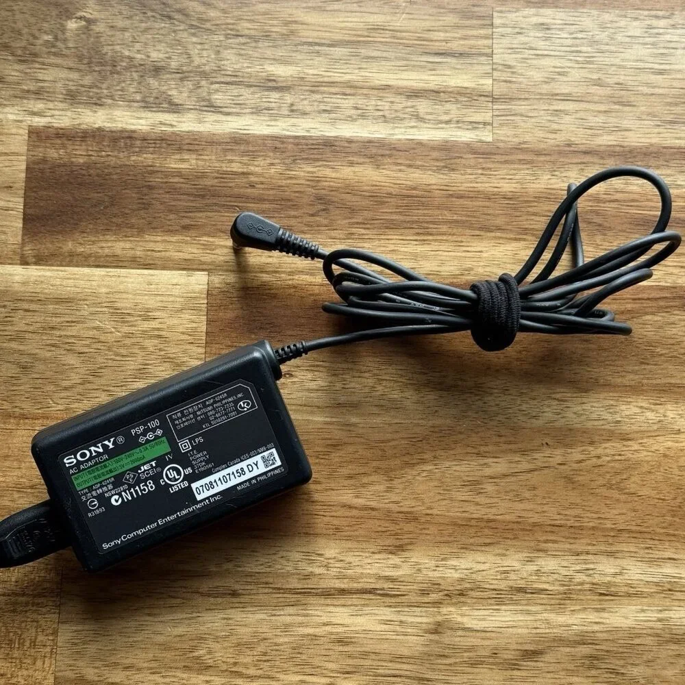 OEM Authentic SONY PSP-100 PSP AC Adapter Charger Cord PSP Official Y2K Retro